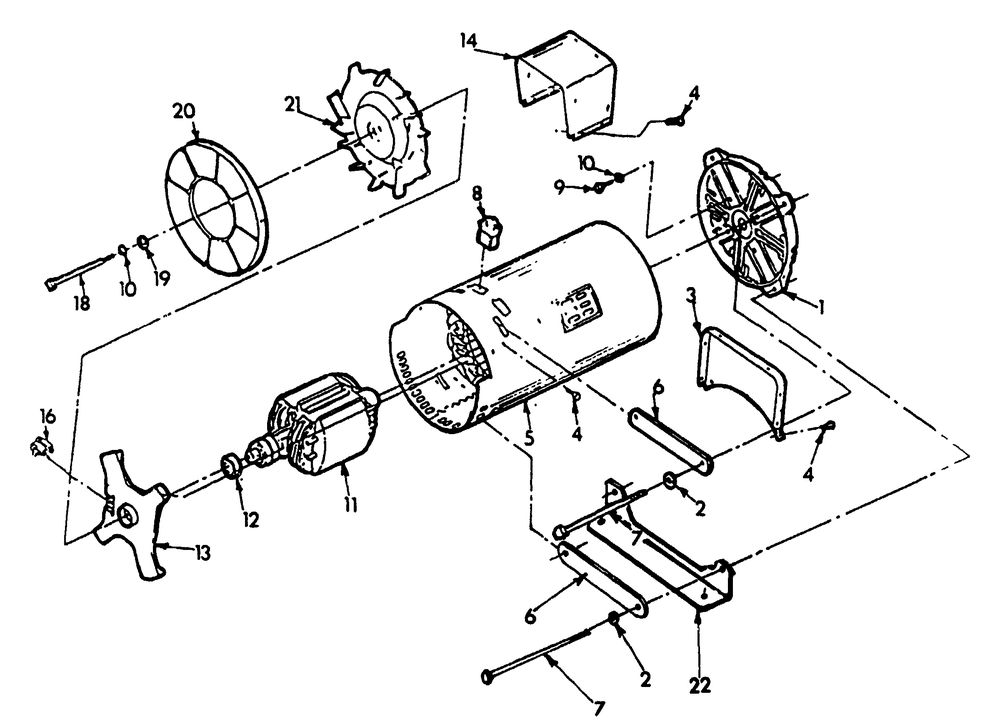 A-C Generator No. 78969 Diagram and Parts List for 5501-1-T2411  Briggs and Stratton Generator